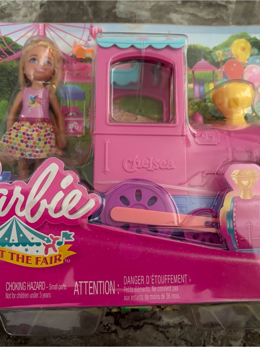 Barbie Chelsea Pink and Purple Fair Train Playset
